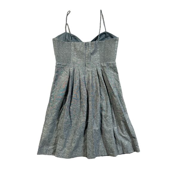 Madewell Chambray Tie-Front Cutout Cami Dress Women’s Size 4 Mini Smocked Blue - Picture 14 of 16